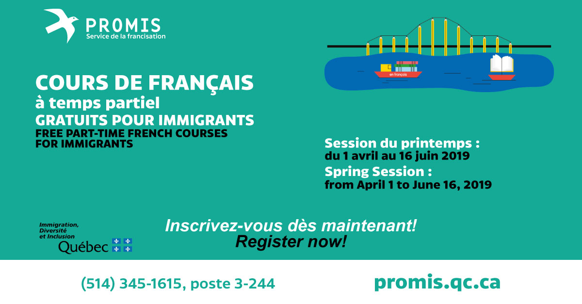 Francisation Cours De Francais Gratuit A Montreal Promis